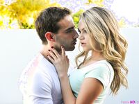 Teeny tiny bombshell Ms Faris puts on a show with two toys then gets on her knees to deliver a puffy lip blowjob